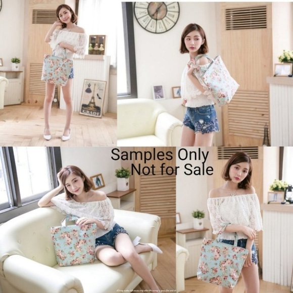 Waterproof Plaid Bucket Tote Shoulder Handbag - Picture 6 of 11